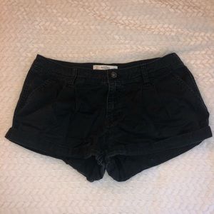 Mid rise black shorts